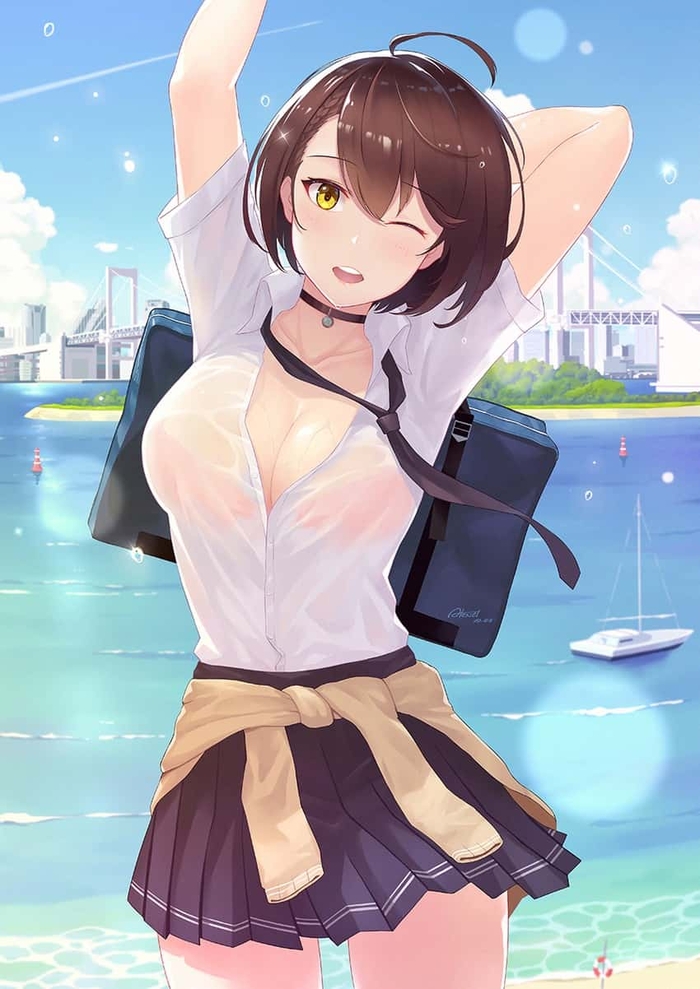 Ảnh Anime Hentai Em Gái Vú To Dâm Đãng Thủ Dâm Không Che